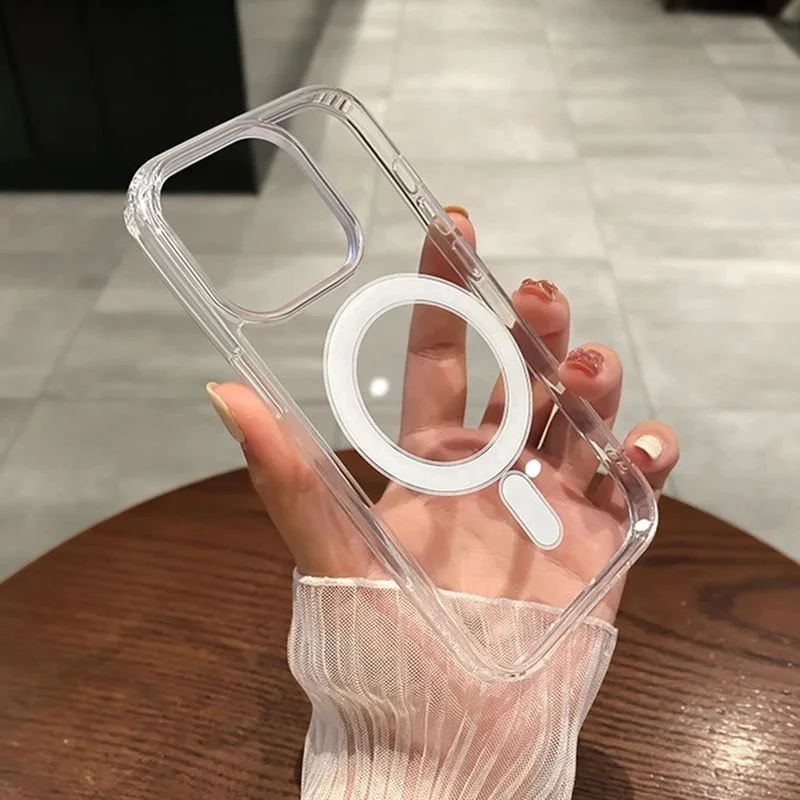 Imagem 5 de 5 do produto Capa Capinha Case Transparente Space Clean Premium Magsafe Magnético Compatível Iphone 13 Pro Max