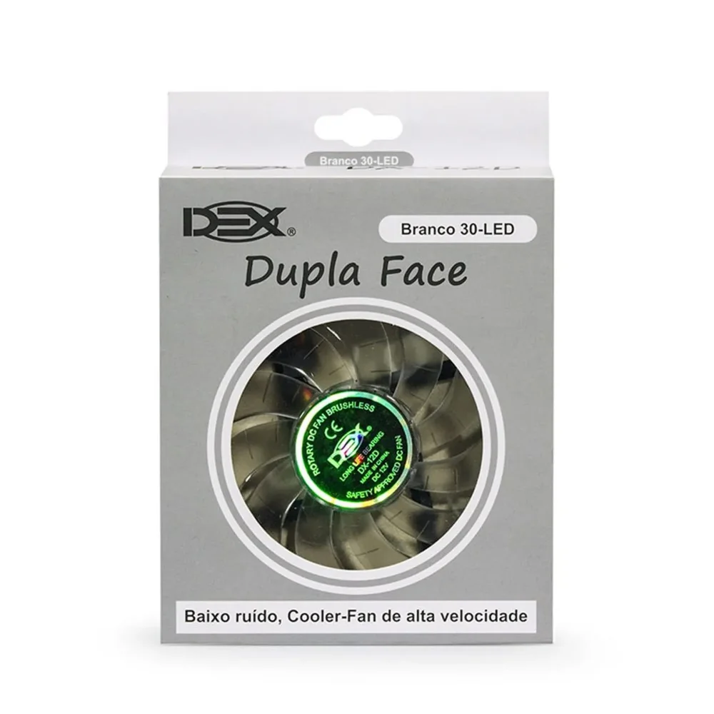 Cooler Dupla Face Gabinete 120mm LED Dex - Dx-12d - Branco 6