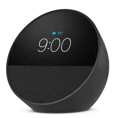 Echo Spot (2024) Com Alexa Despertador Inteligente Com Som Vibrante E Alexa Preta - Amazon