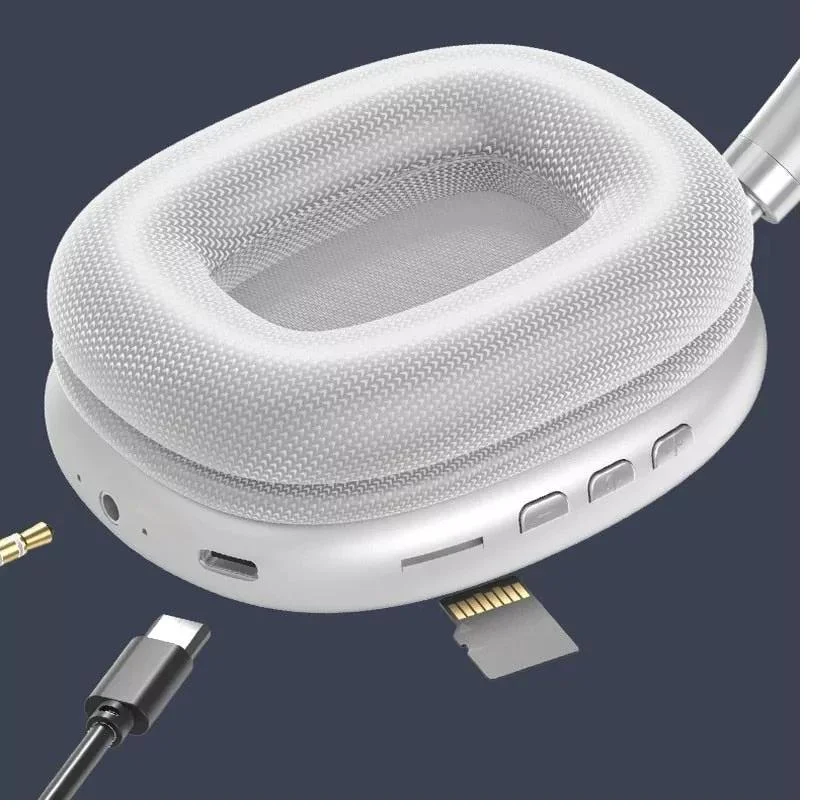 Imagem 2 de 3 do produto Fone De Ouvido Headphone Sem Fio Bluetooth V5.3 Pei-p9 Branco