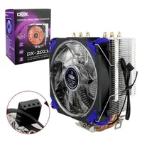 Cooler Para Cpu Universal Com 21 Leds Azul Dx-2021 socket 1366/ 1150/ 1156/ 775 - AMD: FM2+/ FM2/ FM1/ AM3+/ AM3/ AM2+/ 2