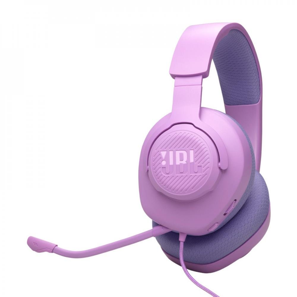 Fone De Ouvido Jbl Quantum 100 M2 Headset Gamer Rosa E Lilás