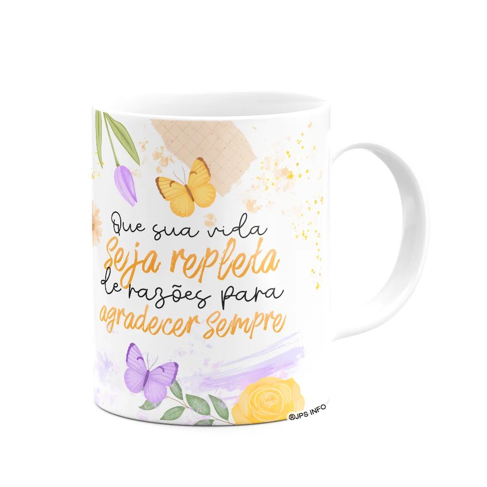 Imagem 3 de 3 do produto Caneca Motivação - Razões Para Agradecer Sempre