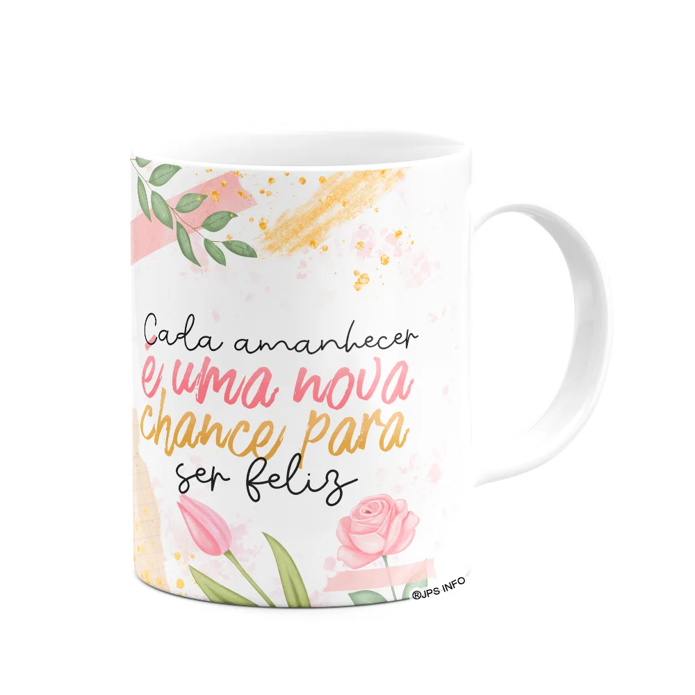 Imagem 3 de 3 do produto Caneca Motivação - Sempre Uma Nova Chance Para Ser Feliz