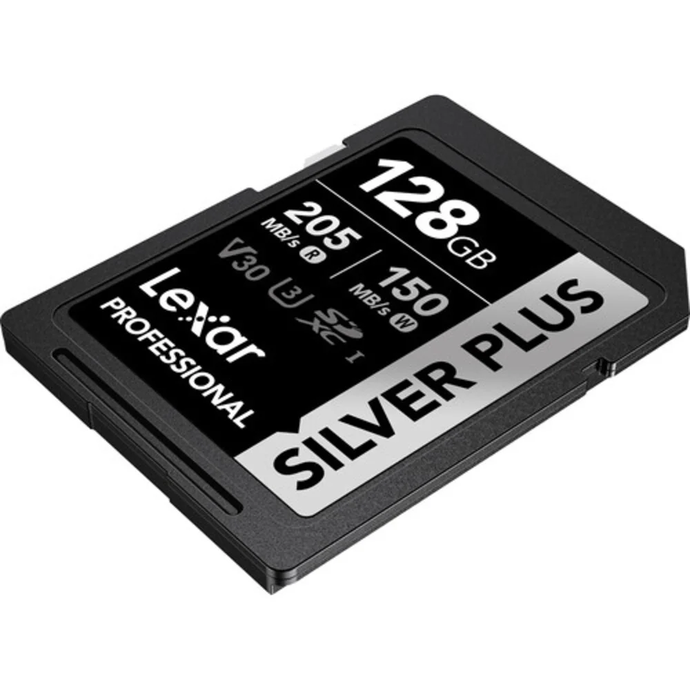 Imagem 2 de 5 do produto Cartão Memória Lexar Sd Xc 128GB 205mb/s Uhs-i V30 Silver Plus Lsdsipl128g-bnnnu