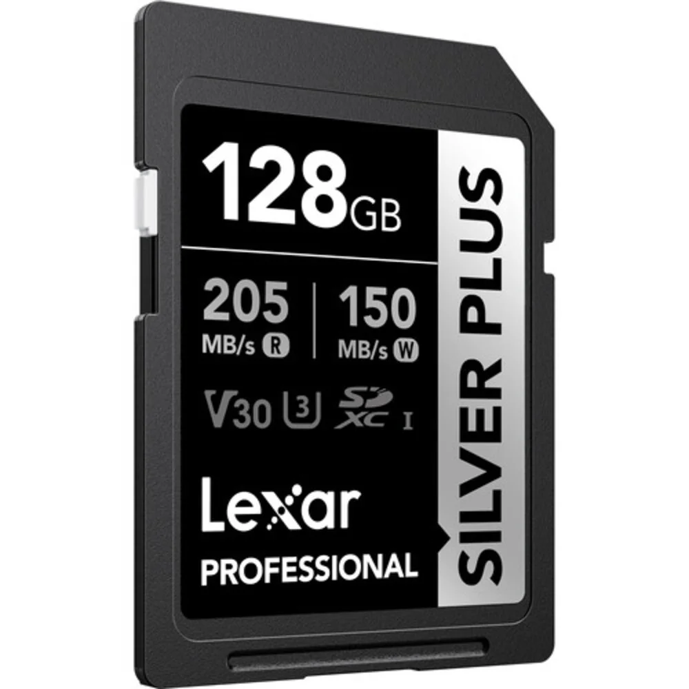 Imagem 3 de 5 do produto Cartão Memória Lexar Sd Xc 128GB 205mb/s Uhs-i V30 Silver Plus Lsdsipl128g-bnnnu