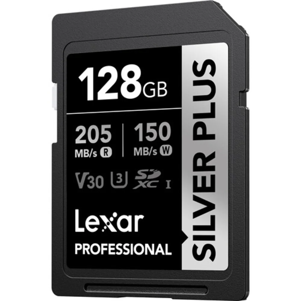 Imagem 5 de 5 do produto Cartão Memória Lexar Sd Xc 128GB 205mb/s Uhs-i V30 Silver Plus Lsdsipl128g-bnnnu