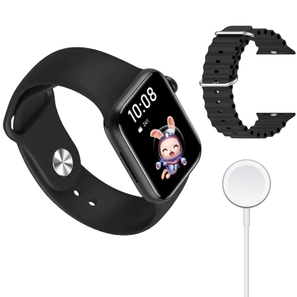 Relógio Inteligente Smartwatch Gs9 Mini Série 9 41mm Nfc Chat Gpt Cor:preto