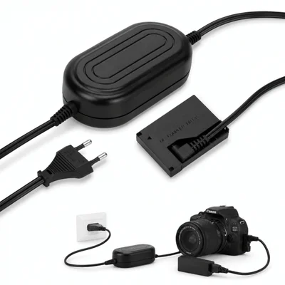 Adaptador Ca Ack-e15 Com Acoplador Dummy Dr-e15 Para Canon Sl1 / 100d (bivolt)
