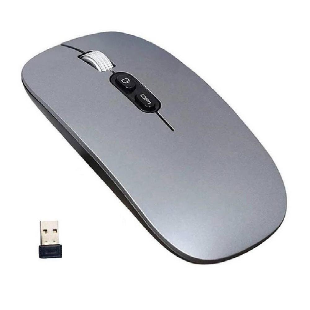 Imagem 2 de 2 do produto Mouse Sem Fio Bluetooth Wireless Recarregável E-1300 Pro Prata