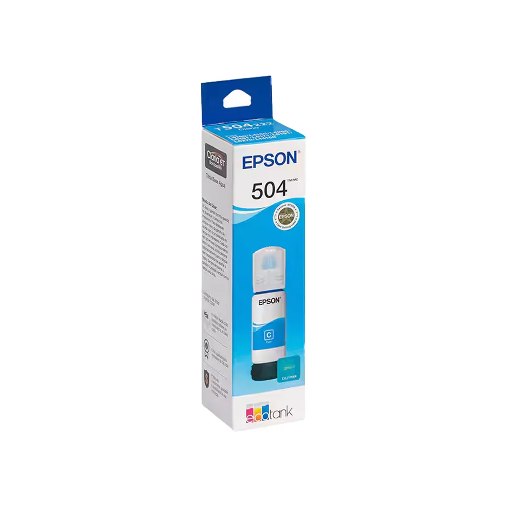 Imagem 3 de 5 do produto Refil De Tinta Epson Para Ecotank T504222-br Ciano