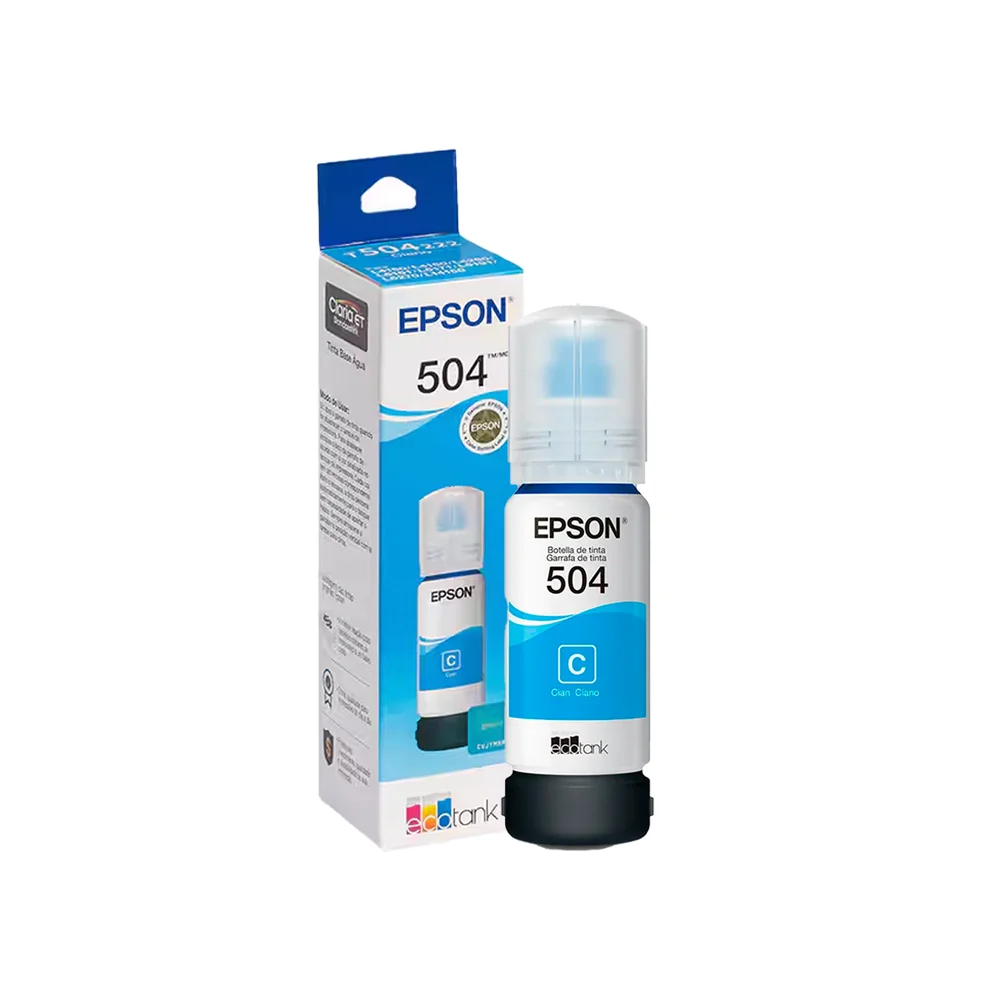Imagem 4 de 5 do produto Refil De Tinta Epson Para Ecotank T504222-br Ciano