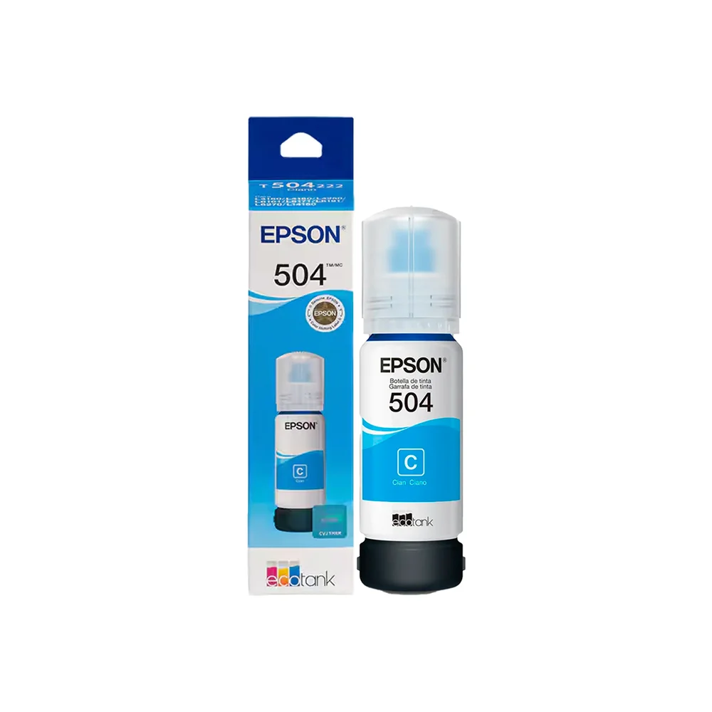 Imagem 5 de 5 do produto Refil De Tinta Epson Para Ecotank T504222-br Ciano