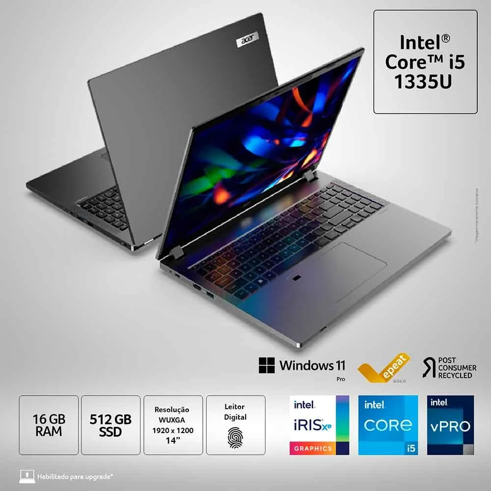 Notebook Acer Travel Mate Tmp2145554zz KaBuM