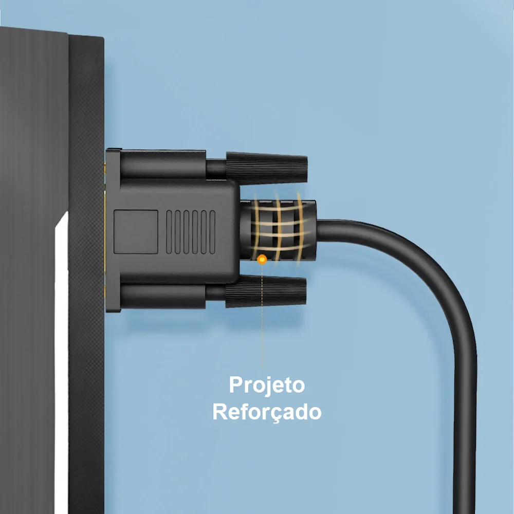 Imagem 3 de 4 do produto Cabo Conversor Usb-c Para Vga - 1.8 Metros - Chipset Interno - Full Hd (usb-c M X Vga M) - Comtac