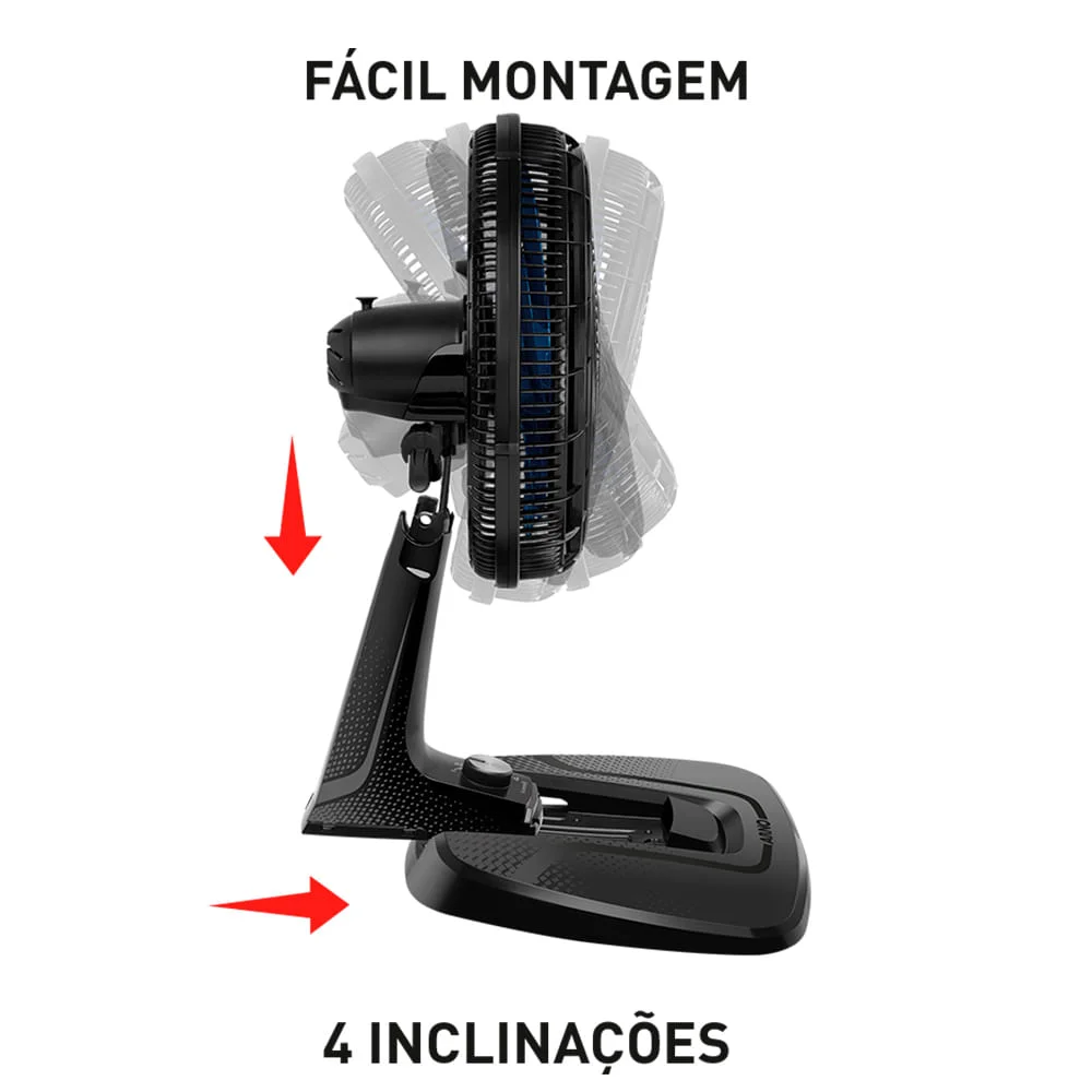 Vent 40cm Arno E-xtreme 9 Ve90 - 2720017485  Preto  110 Volts
