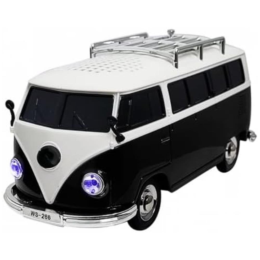 Caixa De Som Bluetooth Portátil Miniatura De Kombi (preta)