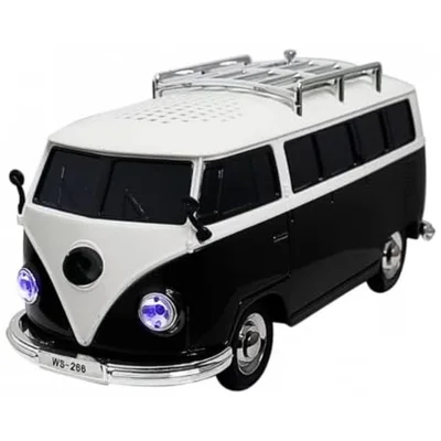 Caixa De Som Bluetooth Portátil Miniatura De Kombi (preta)