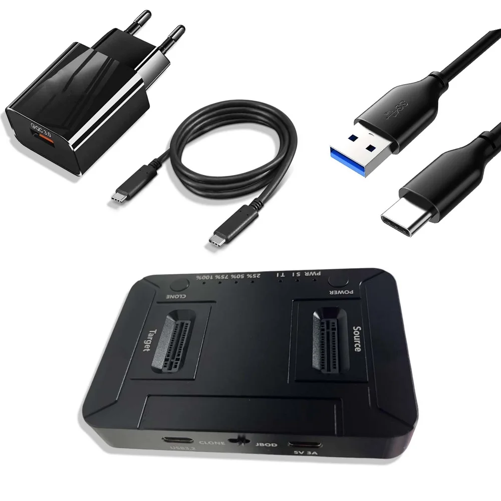 Imagem 3 de 3 do produto Docking Station Usb C M.2 Nvme E M2 Ngff Sata Função Clone