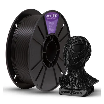 Filamento Para Impressora 3d - Pla Preto - 1kg - 1,75mm - Voolt3d