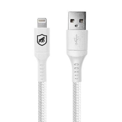 Cabo Lightning / Usb-a - Survivor - Branco - 1,5m  No Atacado - Caixa Fechada 10 Unidades - Gshield