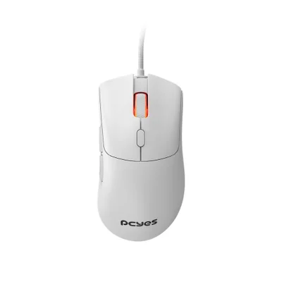 Mouse Gamer PCyes Hydrus White Ghost - 12400 Dpi - RGB - 6 Botões - Pmghwg