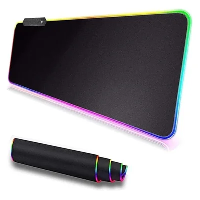 Mousepad Gamer Borda LED RGB 7 Cores Grande Antiderrapante Usb 80x30cm