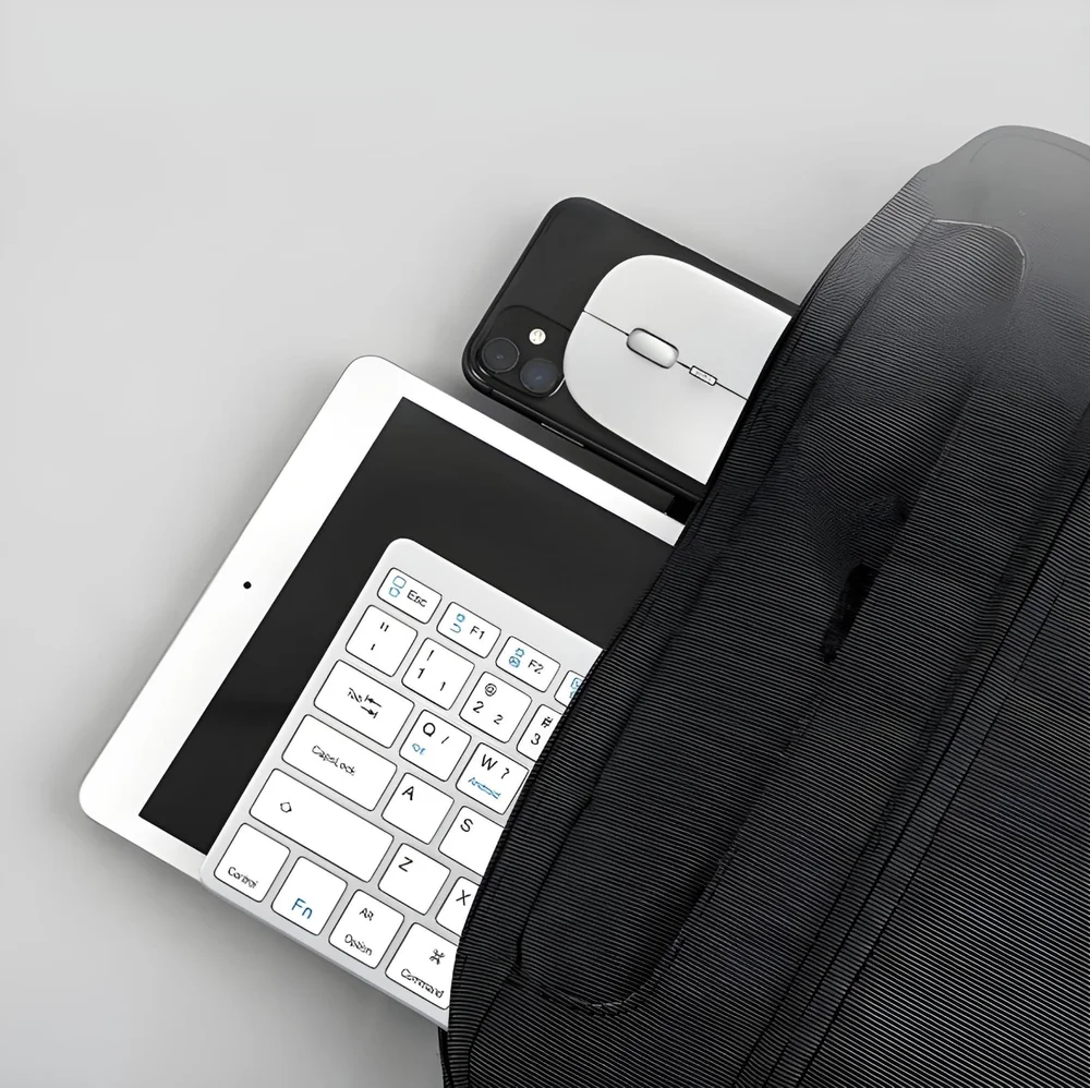 Imagem 4 de 5 do produto Teclado E Mouse Sem Fio Wireless Branco Hrebos Hs-750k