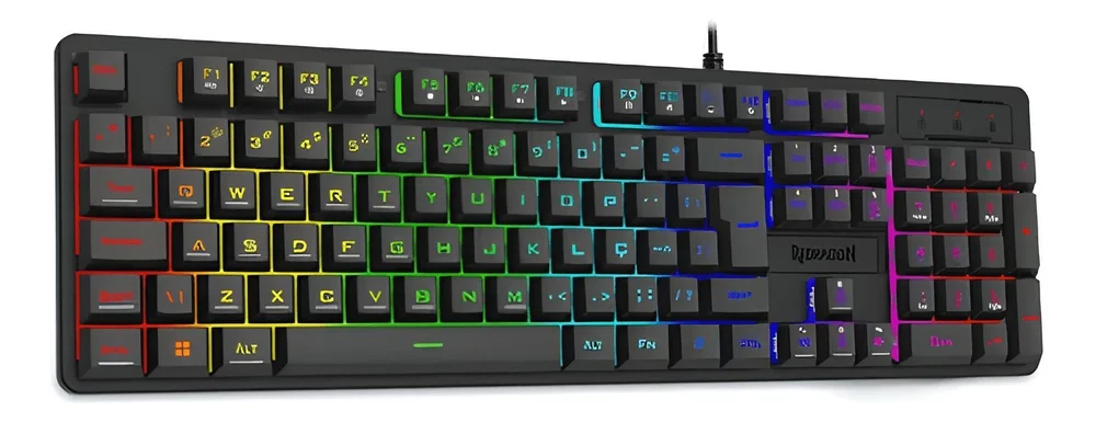 Imagem 4 de 5 do produto Teclado Membrana Gamer Redragon Netherbane K521-RGB C/fio Abnt2 Preto