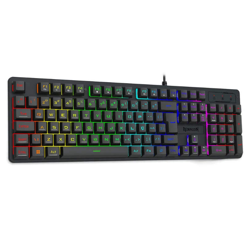 Imagem 5 de 5 do produto Teclado Membrana Gamer Redragon Netherbane K521-RGB C/fio Abnt2 Preto