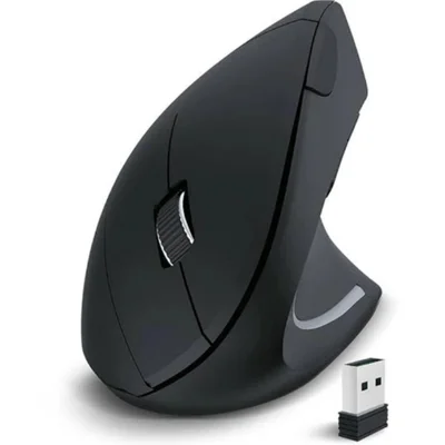 Mouse Vertical Ergonômico 2.4ghz Sem Fio Ajustável 1600 Dpi