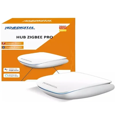 Hub Zigbee Pro NovaDigital HZN-PRO 3 Bluetooth Wi-fi Compatível Alexa Tuya Smart Life