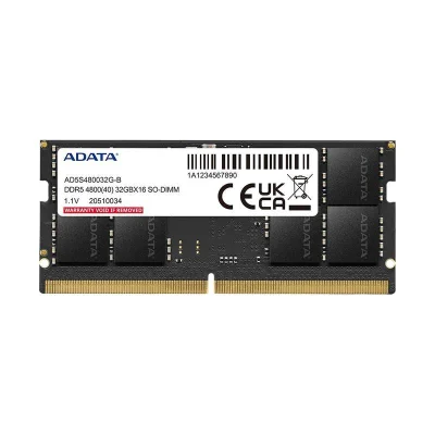 Memoria Adata 32gb Ddr5 Cl40 4800mhz Para Notebook