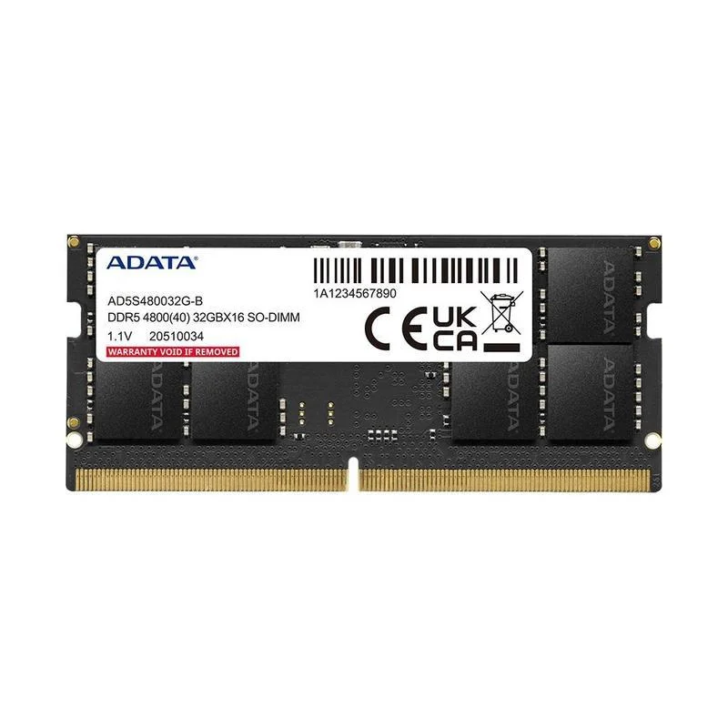 Memoria Adata 32gb Ddr5 Cl40 4800mhz Para Notebook
