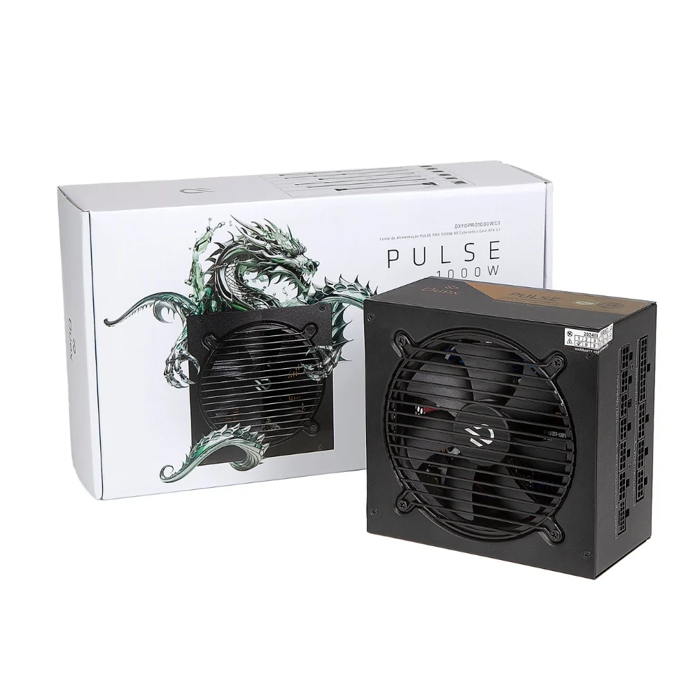 Imagem 2 de 5 do produto Fonte De Alimentação Duex Multi Pro 1000w Cybenetics Gold Pfc Ativo Full Modular - Dxfopro1000wg3