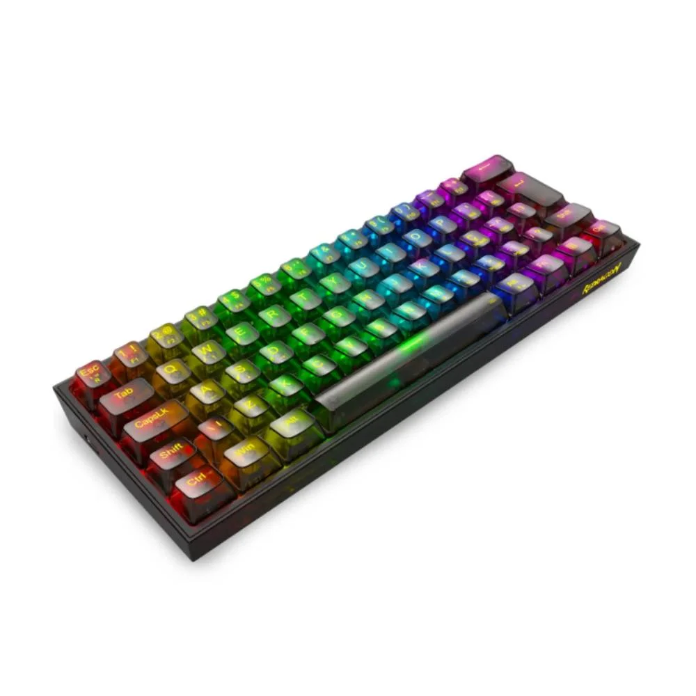 Imagem 5 de 5 do produto Teclado Mecânico Gamer Redragon Fizz RGB Clear Switch Crystal Usb Preto