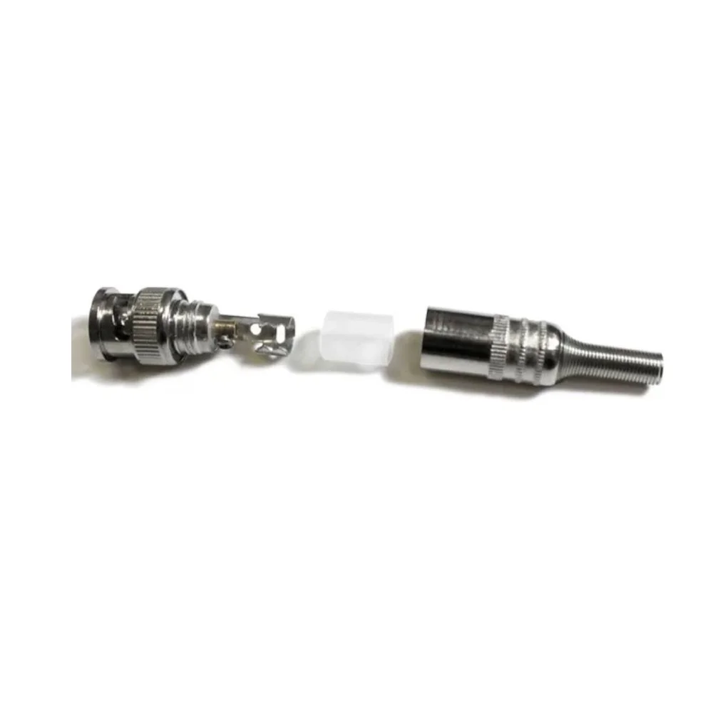 Imagem 4 de 5 do produto Kit Com 10 Conector Bnc Metal 4mm C/ Mola E Parafuso