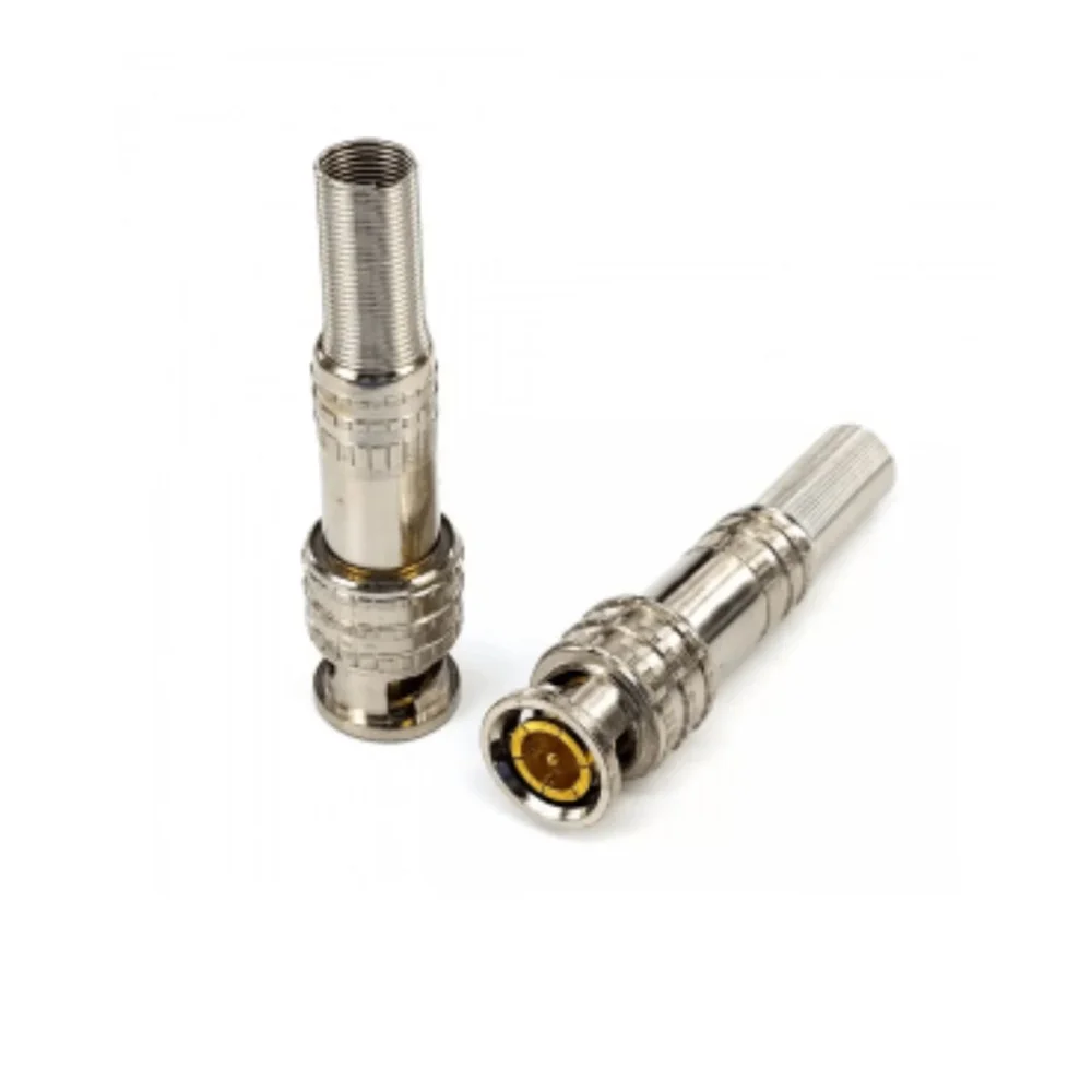 Imagem 5 de 5 do produto Kit Com 10 Conector Bnc Metal 4mm C/ Mola E Parafuso