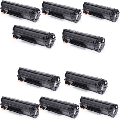 Kit 10 Unidades Toner 285a 85 COMPATIVEL Para Impressora P1102 1102 P1102w 1102w
