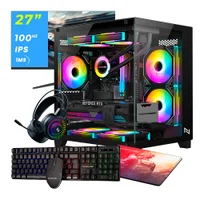 PC Gamer Completo Ryzen 3 3200g, 16gb 3200mhz, (radeon Vega 8 Integrado), A520m, SSD 240GB, 500w 80 Plus, Monitor 27 100hz, Neologic - Nli89104