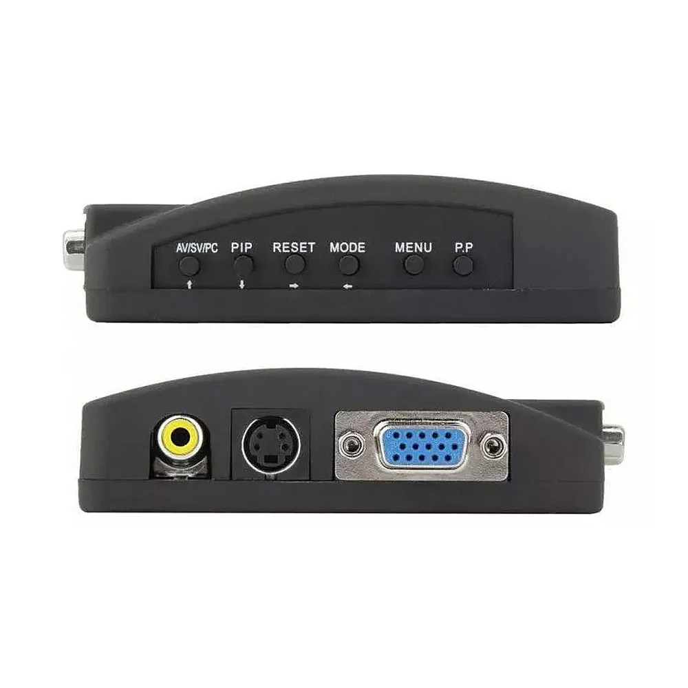 Imagem 2 de 4 do produto Conversor Cctv Rca , S-vídeo, Vga Fêmeas Entrada X Vga Fêmea Saída