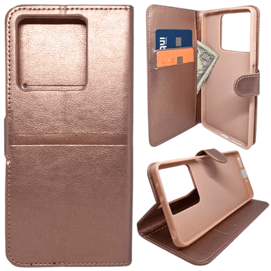 Capa Carteira Compatível Com Xiaomi Note 13 5g (tela De 6.67) Capinha Case Cor:rose