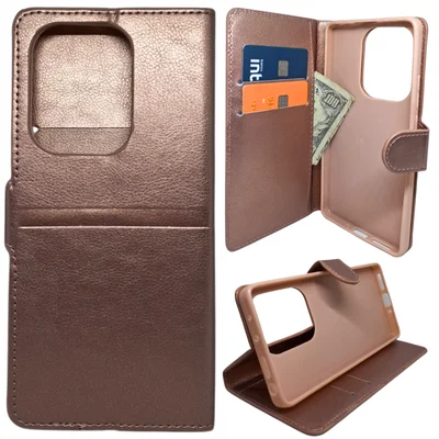 Capa Carteira Compatível Com Xiaomi Note 13 Pro 4g (tela De 6.67) Capinha Case Cor:rose.