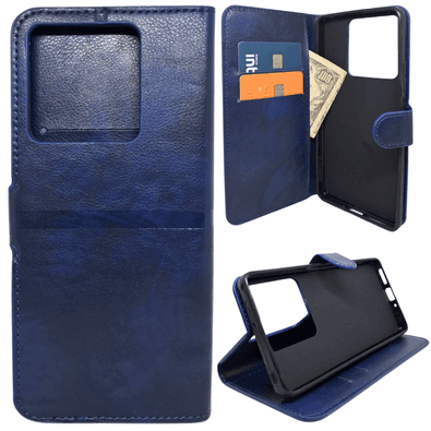 Capa Carteira Compatível Com Xiaomi Note 13 5g (tela De 6.67) Capinha Case Cor:azul Marinho