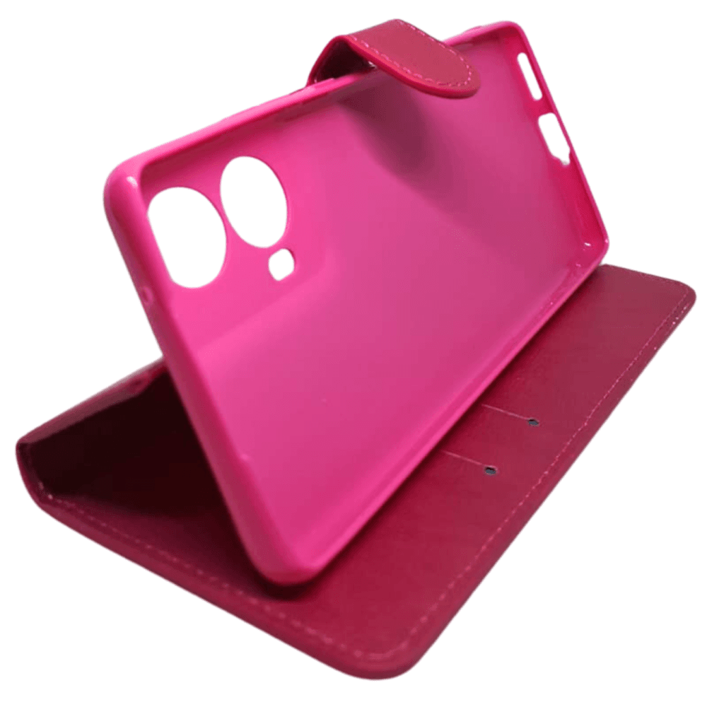 Imagem 4 de 4 do produto Capa Carteira Para Motorola G85 (tela De 6.67) Capinha Case Cor:rosa