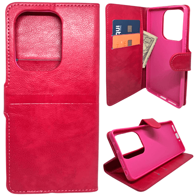 Capa Carteira Compatível Com Xiaomi Note 13 Pro 4g (tela De 6.67) Capinha Case Cor:rosa