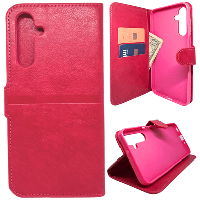 Capa Carteira Para Samsung A16 5g (tela De 6.7) Capinha Case Cor:rosa