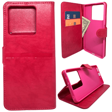 Capa Carteira Compatível Com Xiaomi Poco C65 (tela De 6.74) Capinha Case Cor:rosa