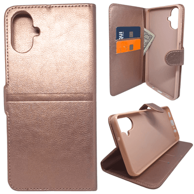 Capa Carteira Para Samsung A06 (tela De 6.7) Capinha Case Cor:rose