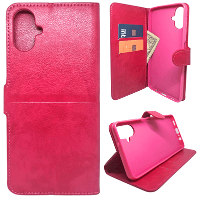 Capa Carteira Para Samsung A06 (tela De 6.7) Capinha Case Cor:rosa